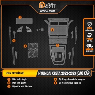 Dán PPF trong suốt bảo vệ nội thất xe Hyundai Creta 2022-2023 