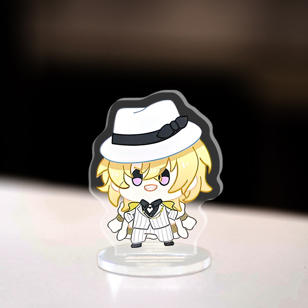 Mô Hình Stande Mini Luxiem Vtuber Chibi nhân vật Mysta Rias Vox Akuma Shxtou Ike Eveland phụ kiện Haimai Decor 3,5cm NLP
