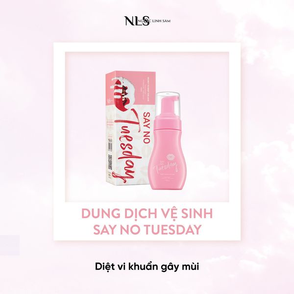 COMBO Dung Dịch Vệ Sinh Say No Tuesday & Nước Hoa Xịt Anti Tuesday - Thơm Hồng Trẻ Hóa Cô Bé