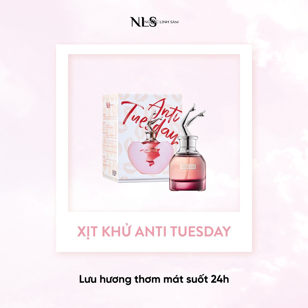 COMBO Dung Dịch Vệ Sinh Say No Tuesday & Nước Hoa Xịt Anti Tuesday - Thơm Hồng Trẻ Hóa Cô Bé