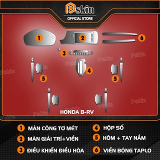  Dán PPF trong suốt chống sước bảo vệ nội thất xe Honda BRV 2023 
