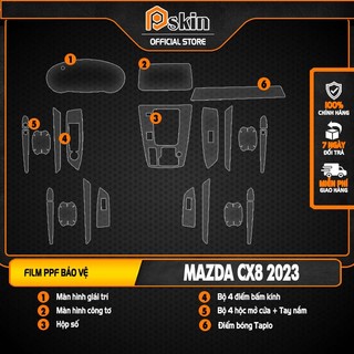 Dán PPF trong suốt bảo vệ nội thất xe CX8-2023 