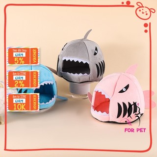 🌈 nhà bông - nệm ngủ ấm áp hình cá mập cho thú cưng của bạn.