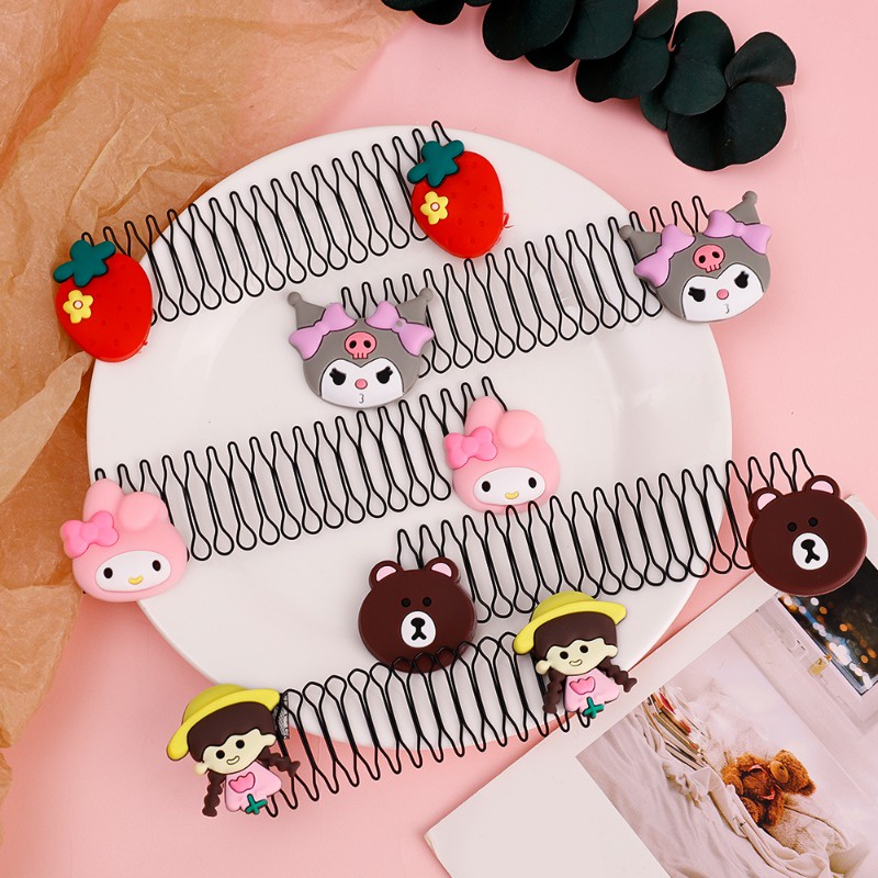 Hoạt Hình Lược Cài Tóc Hình Búp Bê sanrio Xinh Xắn Cho Bé