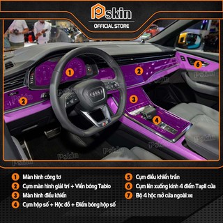 Dán PPF trong suốt bảo vệ nội thất Audi Q8 2019 -2023 
