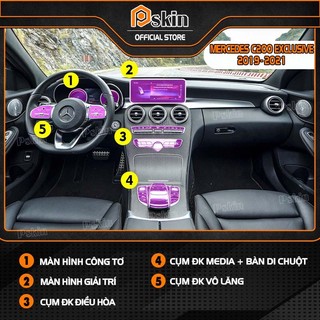 Dán PPF trong suốt bảo vệ nội thất xe Mercedes C200 Exclusive 2019-2021 
