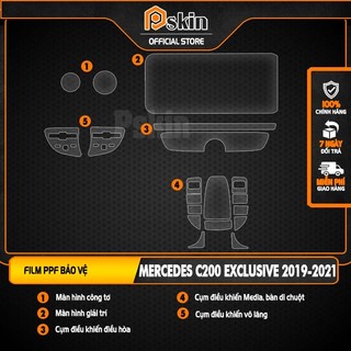 Dán PPF trong suốt bảo vệ nội thất xe Mercedes C200 Exclusive 2019-2021 