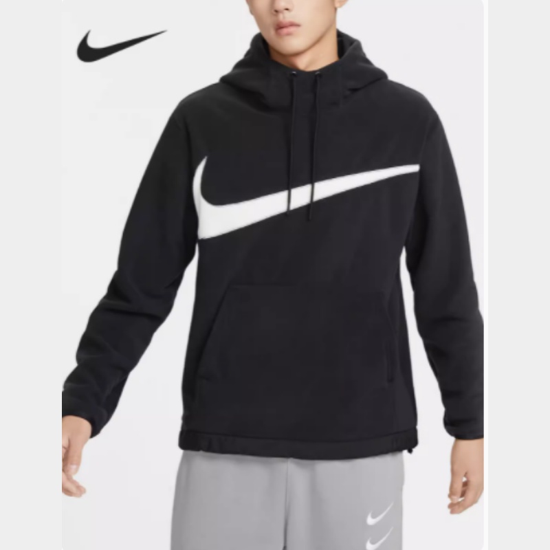 Áo Khoác Hoodie Chui Đầu nike Chính Hãng 100% Vải Lông Cừu Ấm Áp Thêu Họa Tiết dq4897 Cho Nam