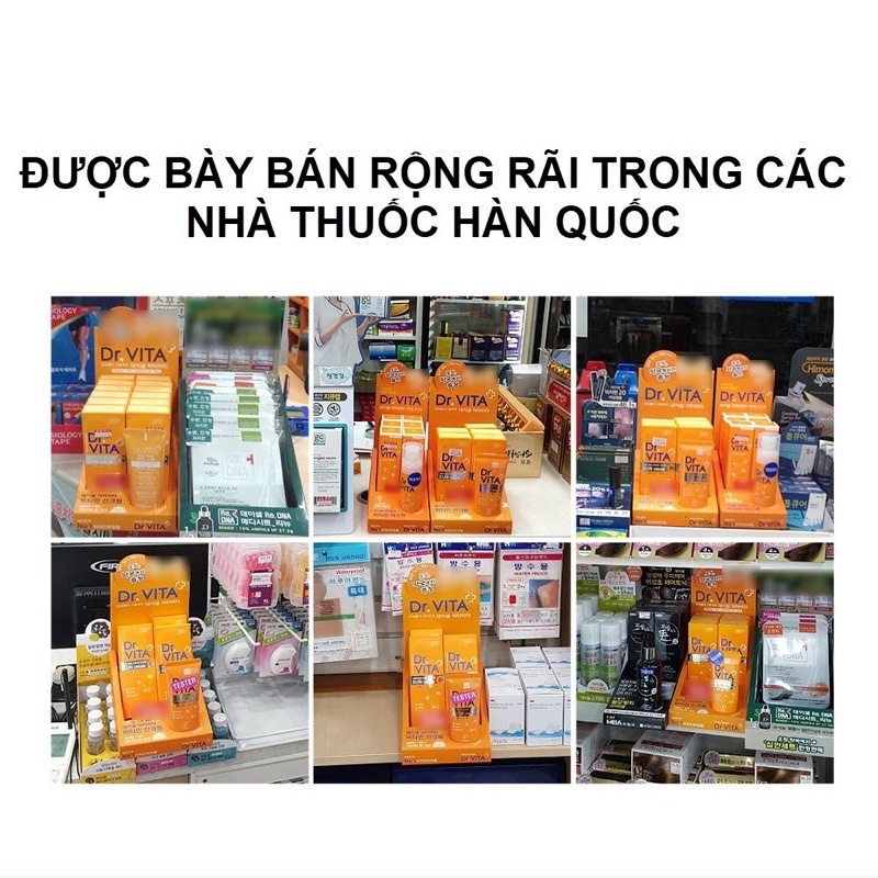 Kem Chống Nắng Bảo Vệ và Chống Lão Hoá Daycell Dr.Vita Sun Cream SPF50+ Pa+++ Ngăn Ngừa Tia UV, Bổ Sung Vitamin C 50g