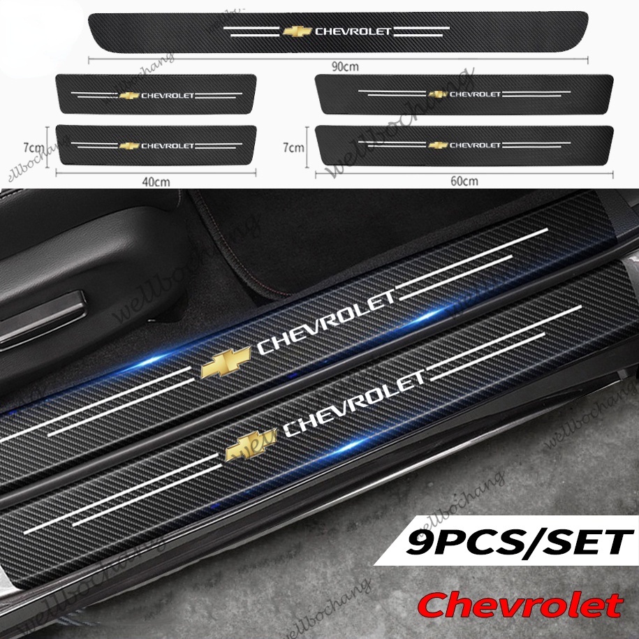 Miếng Dán Sợi carbon Bảo Vệ Cửa Xe Hơi chevrolet colorado aveo captiva cruze optra sonic Napira