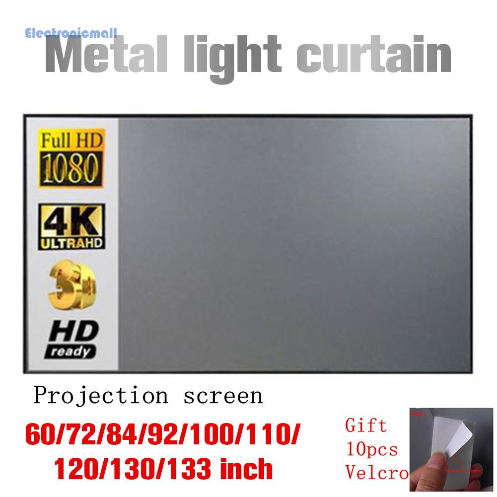 Màn Hình Máy Chiếu 4k hd 16 / 9 Inch Kèm Miếng Dán Chất Lượng Cao