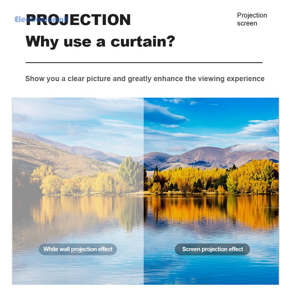 Màn Hình Máy Chiếu 4k hd 16 / 9 Inch Kèm Miếng Dán Chất Lượng Cao