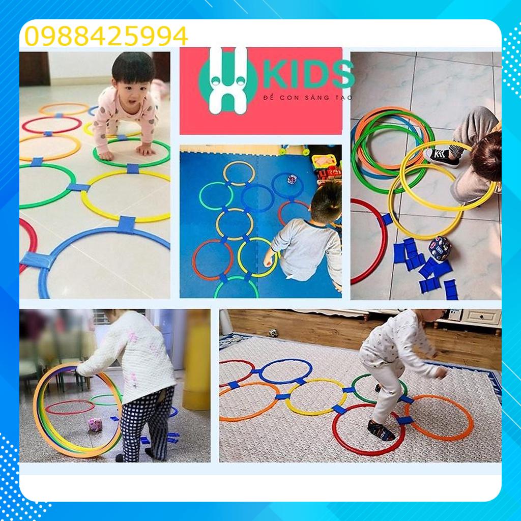 Set 10 vòng vận động cho bé mầm non nhảy lò cò size 30cm và 40cm