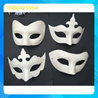 Mặt nạ giấy bồi set 30c mặt nạ tô màu cho bé xinh xắn