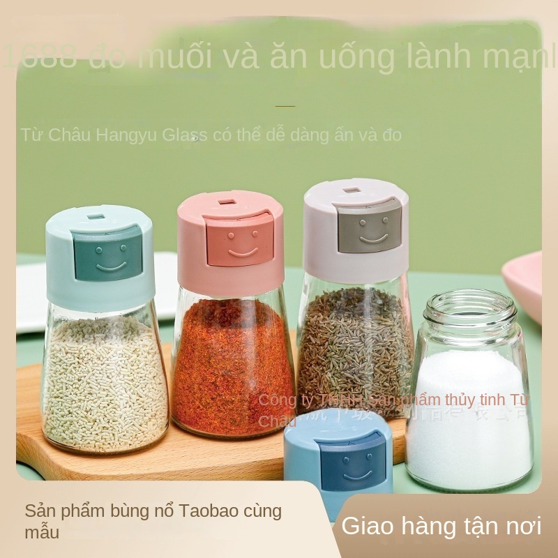 Hũ Thủy Tinh Đựng Gia Vị Có Nắp Đậy Tiện Dụng Cho Nhà Bếp yg9u
