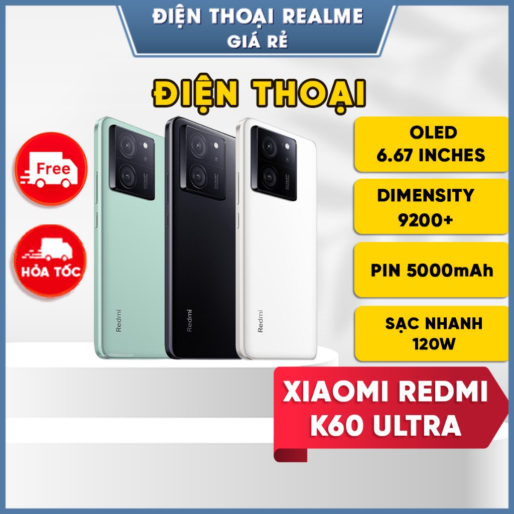 Điện Thoại Xiaomi Redmi K60 Ultra 5G  - Dimensity 9200+