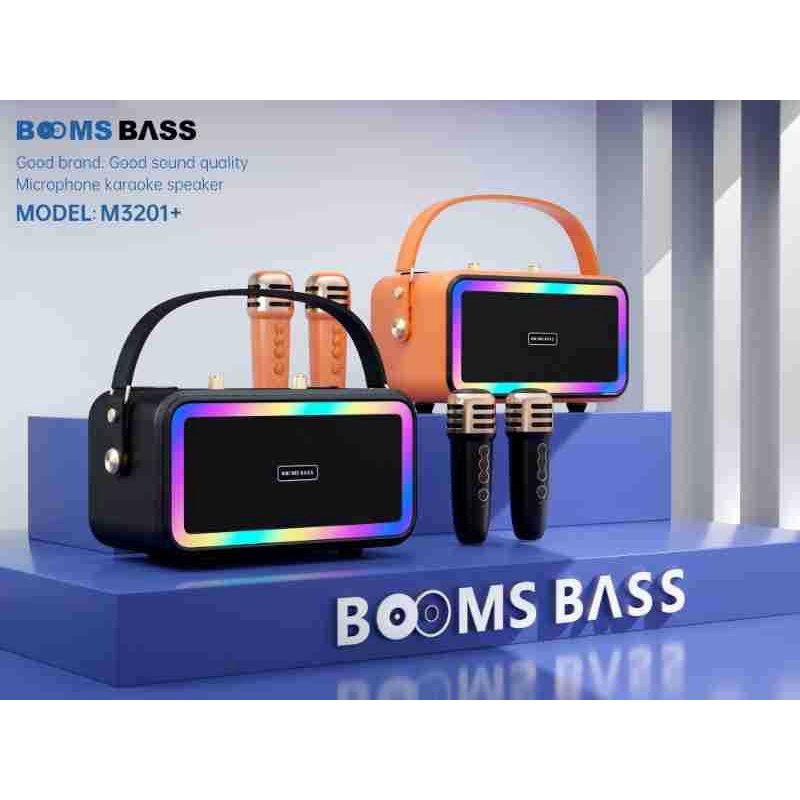BOOMS BASS M3201 loa Bluetooth không dây mới K bài hát loa siêu trầm thẻ micro âm thanh di động