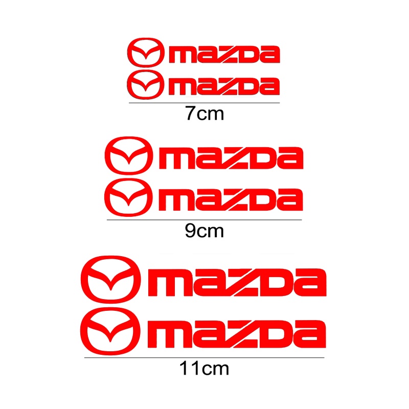 Bộ 6 Miếng Dán Trang Trí Phanh Bánh Xe Hơi mazda 3 cx5 cx30 6 cx5 Bằng Chất Liệu vinyl