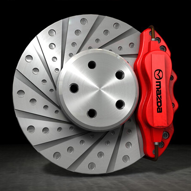 Bộ 6 Miếng Dán Trang Trí Phanh Bánh Xe Hơi mazda 3 cx5 cx30 6 cx5 Bằng Chất Liệu vinyl