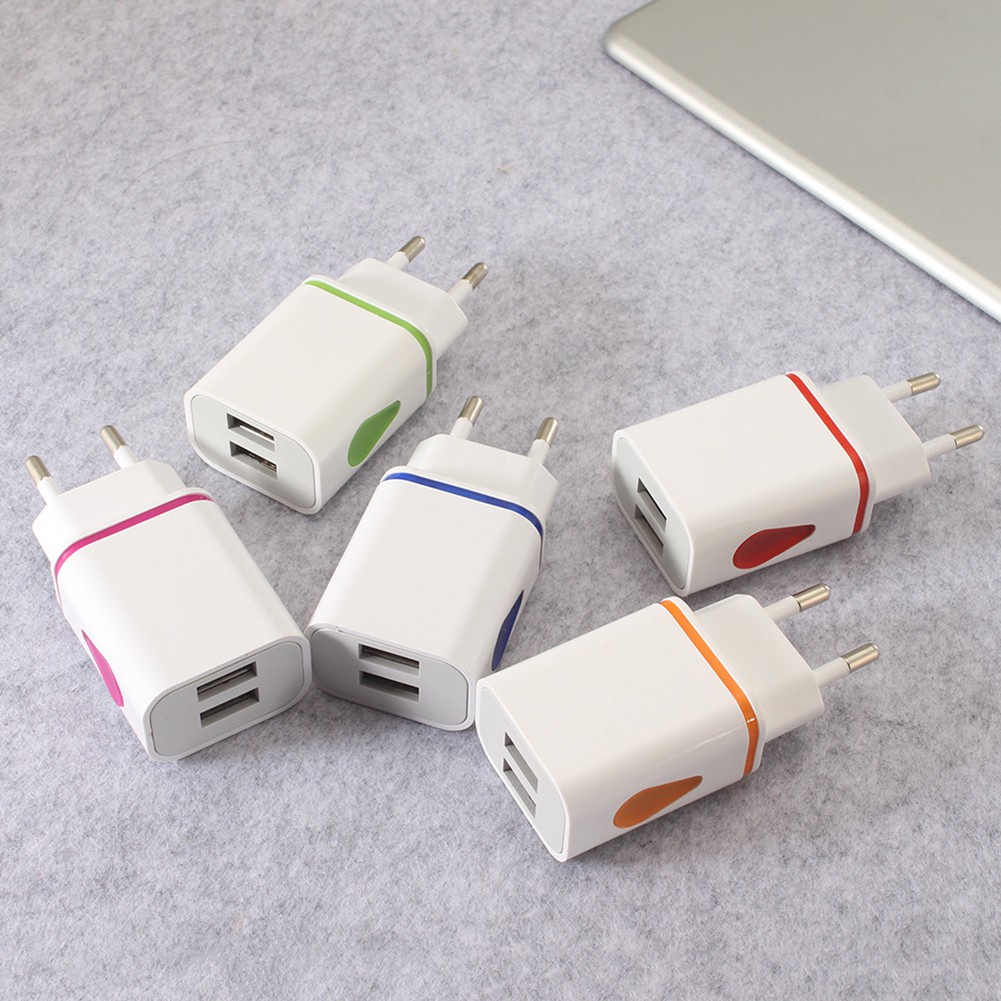 Củ sạc 2 cổng USB 2.1A 5V có đèn LEDJD CO TH