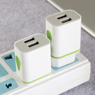 Củ sạc 2 cổng USB 2.1A 5V có đèn LEDJD CO TH