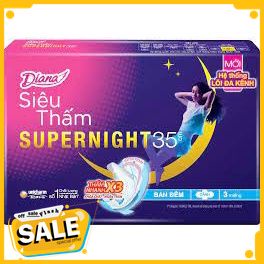 HÀNG CHÍNH HÃNG - Băng vệ sinh Diana ban đêm 29cm và 35cm