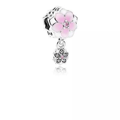 Pandora Vòng Tay Chuỗi Hạt Màu Hồng Tự Làm Quà Tặng Sinh Nhật / Ngày Lễ Tình Nhân