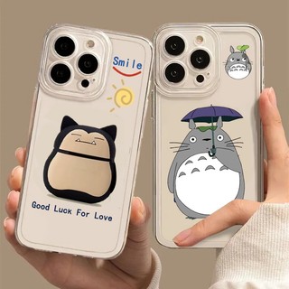 Ốp Điện Thoại Mềm Trong Suốt Chống Sốc In Hình totoro Cho iphone 11 12 13 14 15 pro max x xs max xr 7 8 plus