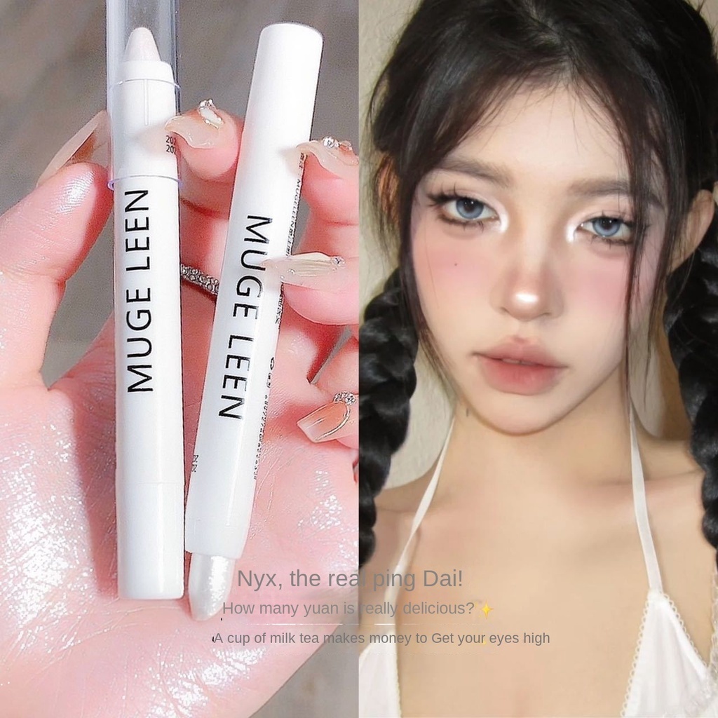 Phấn Mắt Dạng Thỏi Màu Lì Ánh Ngọc Trai Bắt Sáng Tự Nhiên Không Thấm Nước Lâu Trôi