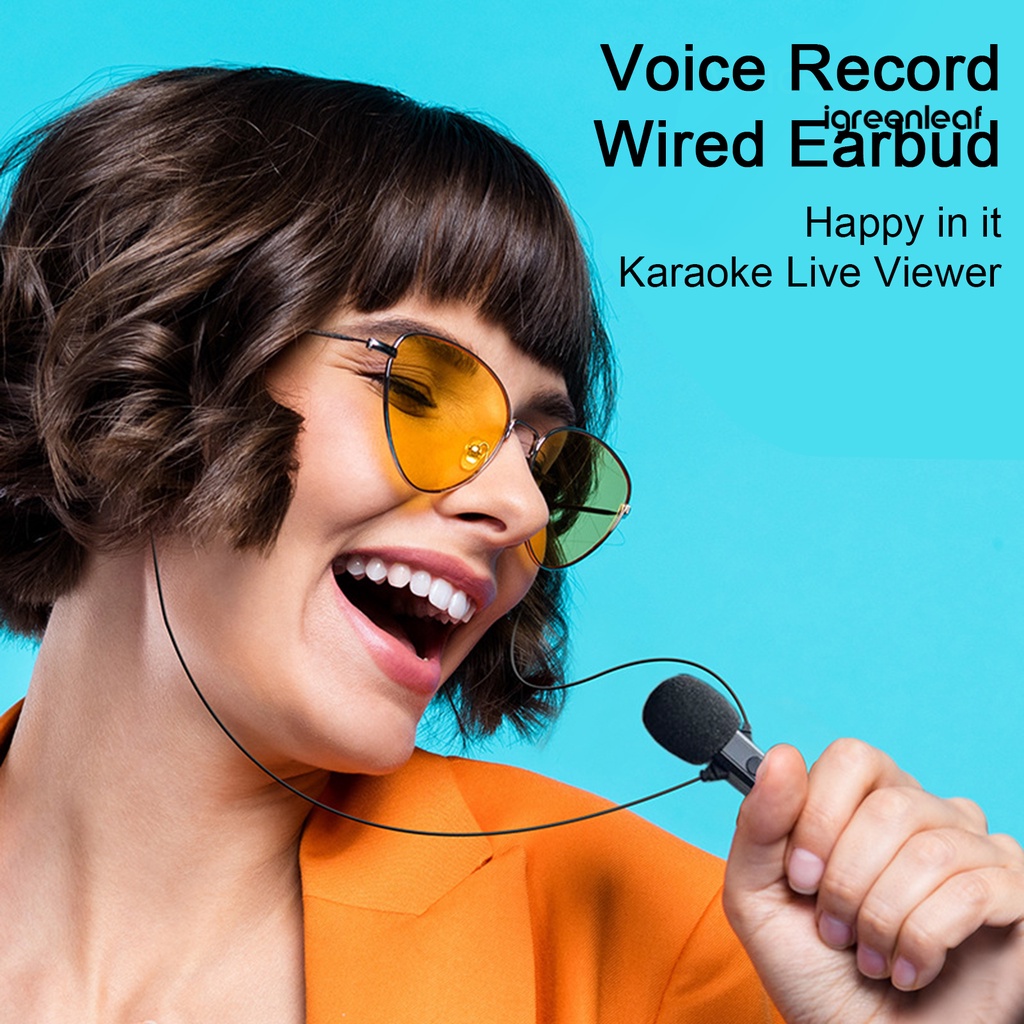 Tai Nghe Nhét Tai igreenrx Có Micro Âm Thanh hifi Độ Nhạy Cao