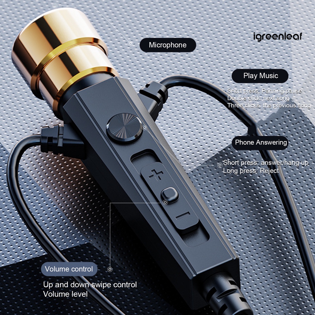 Tai Nghe Nhét Tai igreenrx Có Micro Âm Thanh hifi Độ Nhạy Cao