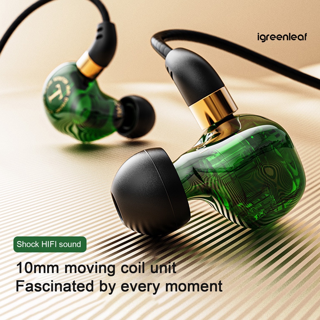 Igreen Tai Nghe Nhét Tai Âm Thanh Siêu Trầm Có Micro Chất Lượng Cao