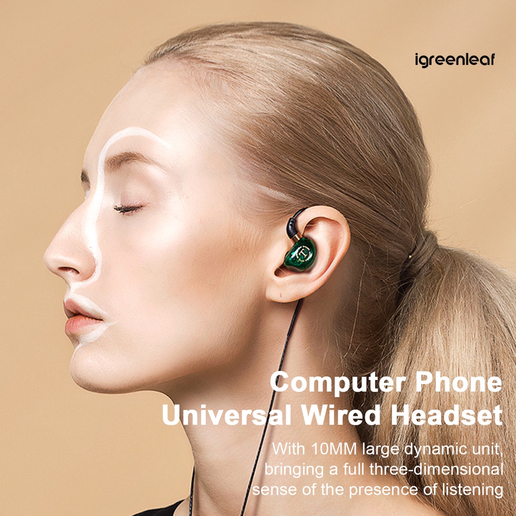 Igreen Tai Nghe Nhét Tai Âm Thanh Siêu Trầm Có Micro Chất Lượng Cao