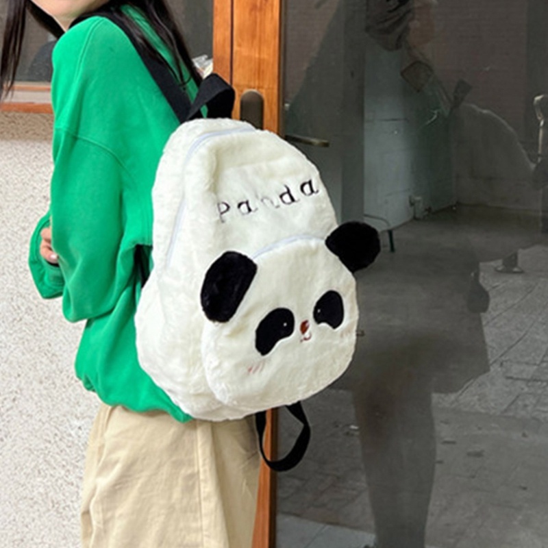 Ba Lô Hình Gấu Trúc Nhỏ Dễ Thương Có Dây Đeo Tùy Chỉnh Kích Thước Cho Bé Gái