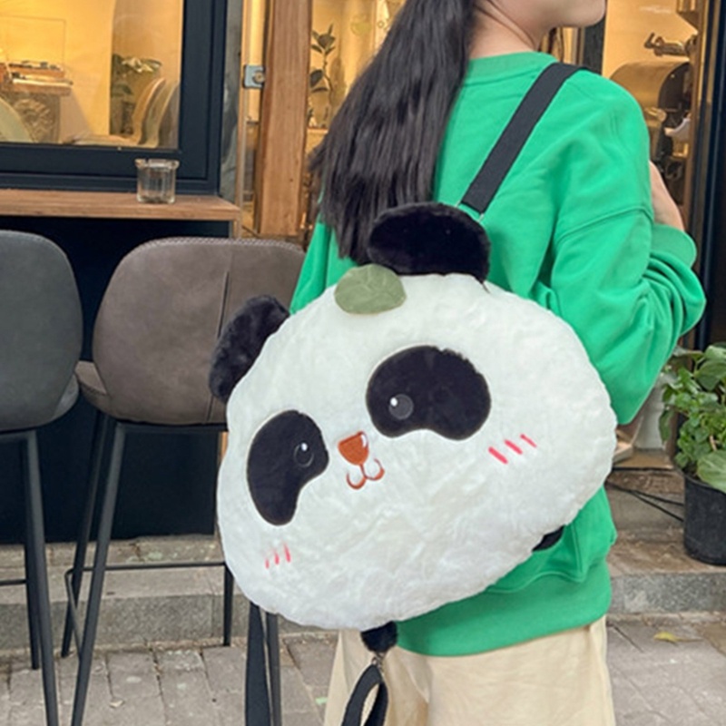 Ba Lô Hình Gấu Trúc Nhỏ Dễ Thương Có Dây Đeo Tùy Chỉnh Kích Thước Cho Bé Gái