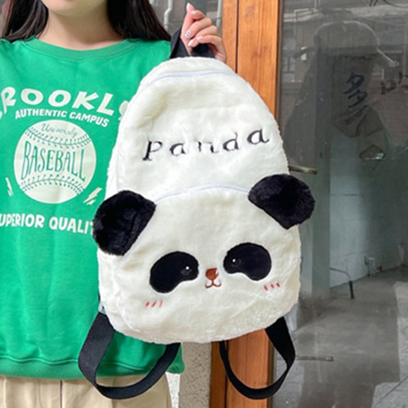 Ba Lô Hình Gấu Trúc Nhỏ Dễ Thương Có Dây Đeo Tùy Chỉnh Kích Thước Cho Bé Gái