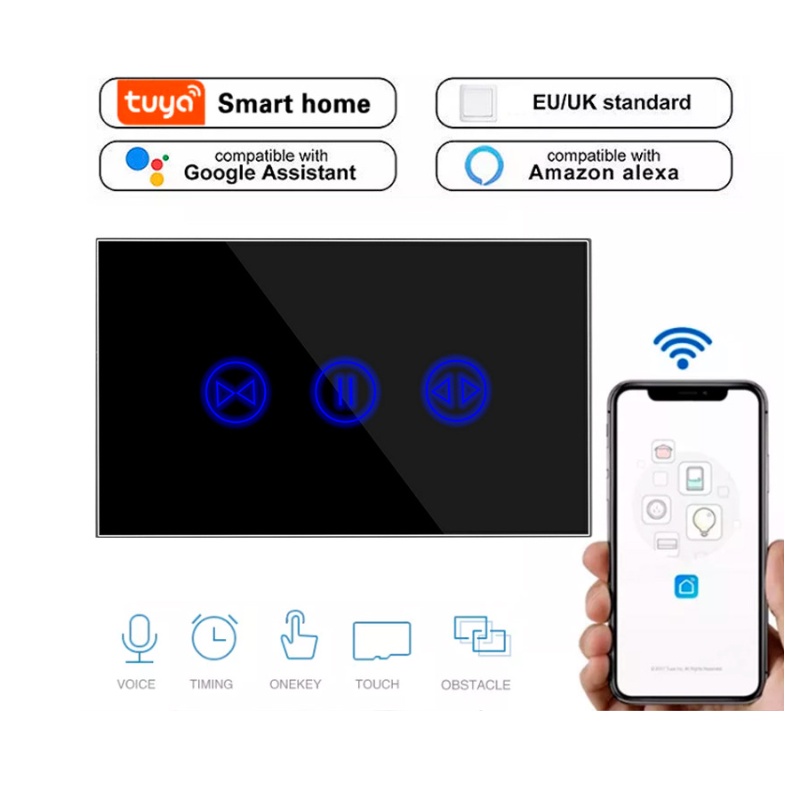 Công tắc wifi điều khiển cửa cuốn rèm cửa qua điện thoại kết nối wifi 3G/4G dùng APP TUYA hoặc Smart life