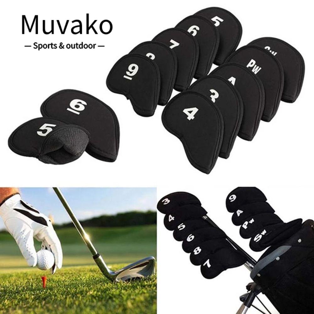 Muvako Set 10 Vỏ Bọc Đầu Gậy Đánh golf Chuyên Nghiệp
