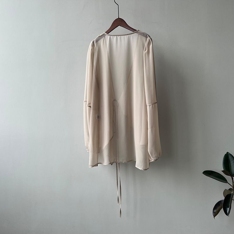 Áo Khoác cardigan chiffon Mỏng Dáng Rộng Chống Nắng Thời Trang Mùa Hè 2023 Mới Phong Cách Pháp Cho Nữ 2023
