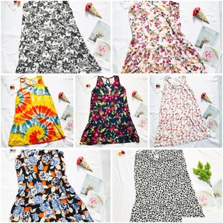 Đầm thun lạnh sát nách cho nữ Freesize từ 45-65kg, đầm ngủ, đầm mặc nhà - ĐSN