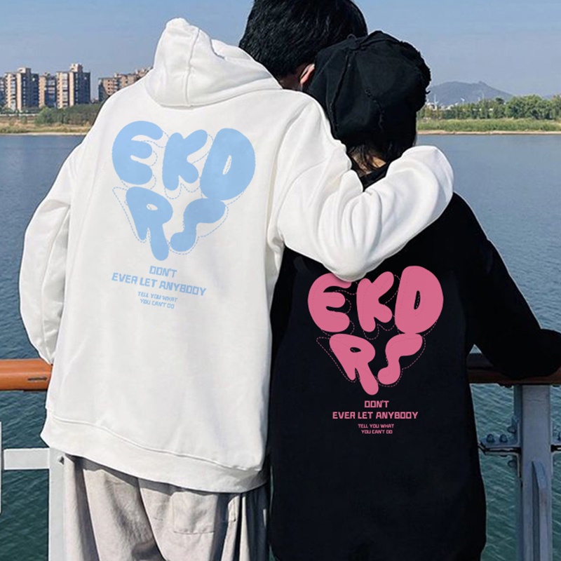 Áo hoodie boxy boy phố Unisex Form rộng trang phục cặp đôi