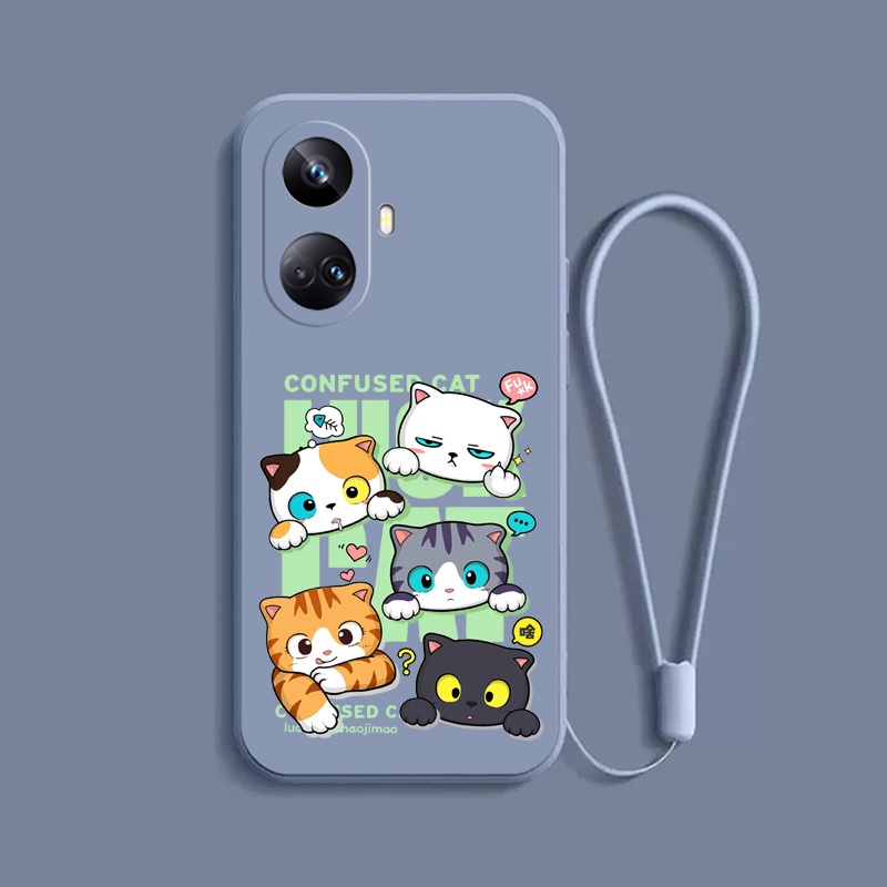 Ốp Điện Thoại tpu Mềm Hình Mèo Hoạt Hình Cho realme 10 pro + 5g realme c55 realme 10 pro plus 5g c_a8