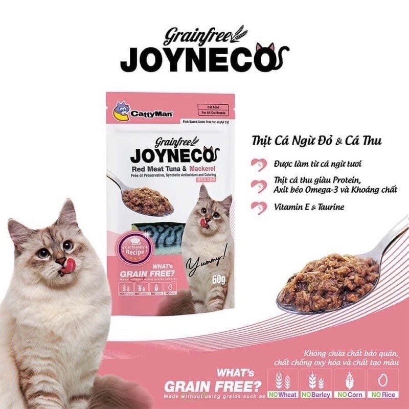 Pate Cho Mèo Không Tinh Bột Joyneco Grain Free Thương Hiệu Nhật