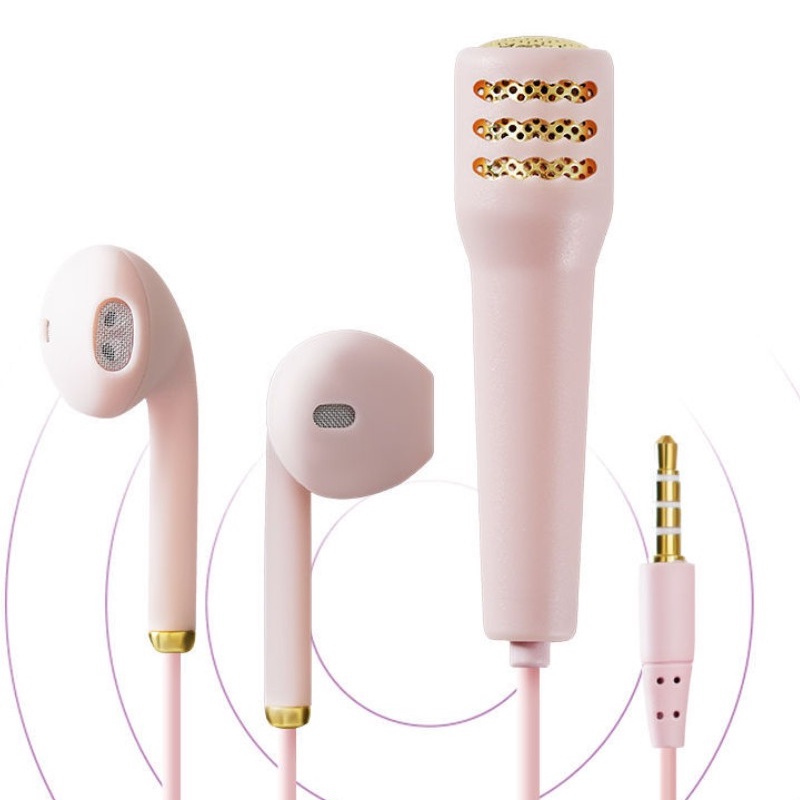 (24 Giao Hàng) Tai Nghe Nhét Tai mini Có Dây 3.5mm Micro Hát karaoke k Hát karaoke k Cho Điện Thoại Di Động Phổ Thông