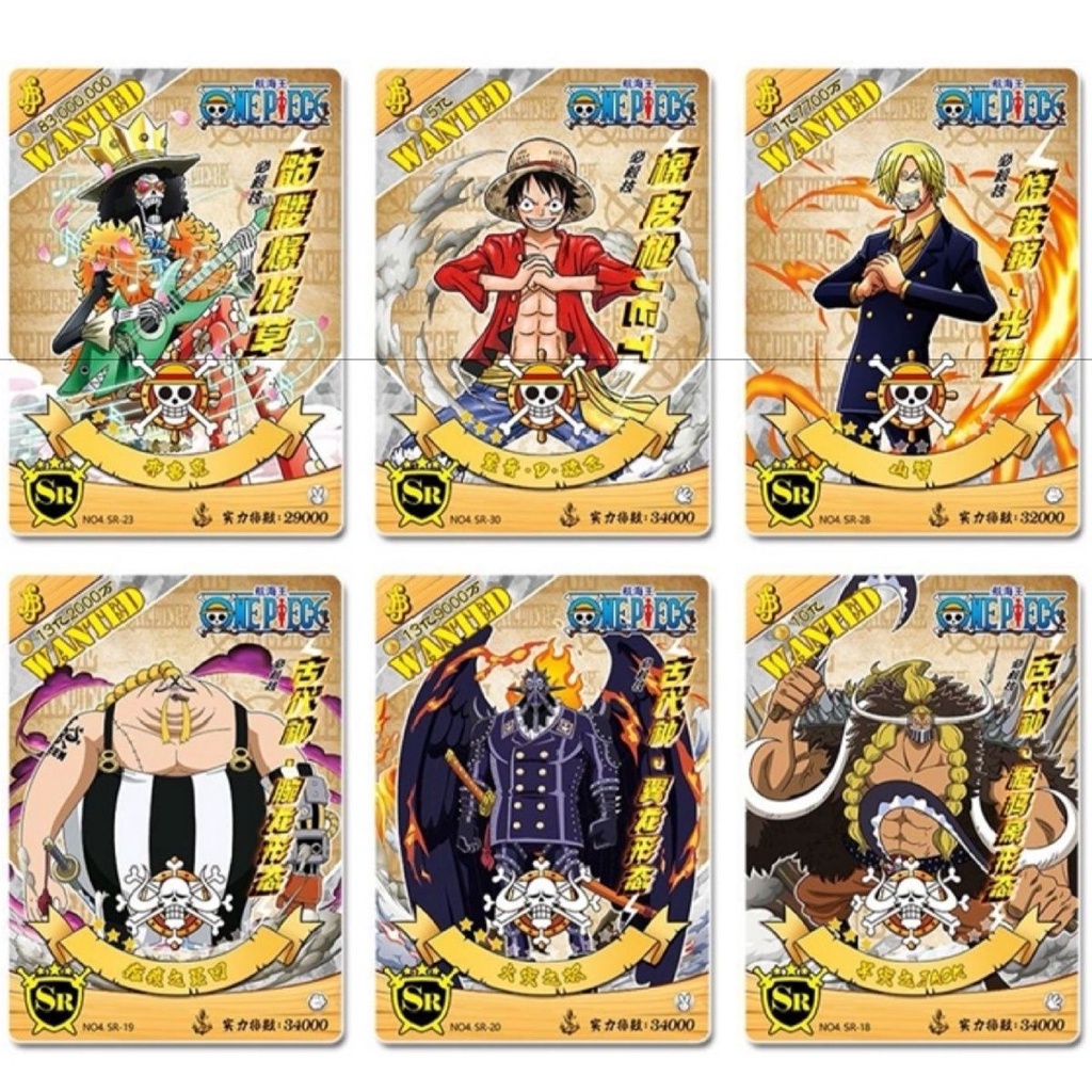 Bộ Sưu Tập Thẻ Bài one piece sr ssr Phiên Bản Mới Nhất