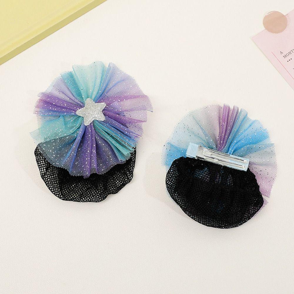 Hejiu Kẹp Tóc Lưới Nhiều Màu Sắc Kiểu Công Chúa Dễ Thương