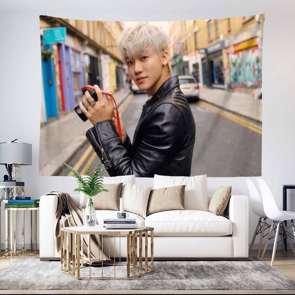 Nct Thảm Treo Tường Trang Trí Có Kẹp Bằng polyester Họa Tiết chenle, Jiasung, jaemin, johnny, mark, chenle ,doyoung, haechan Và jaemin