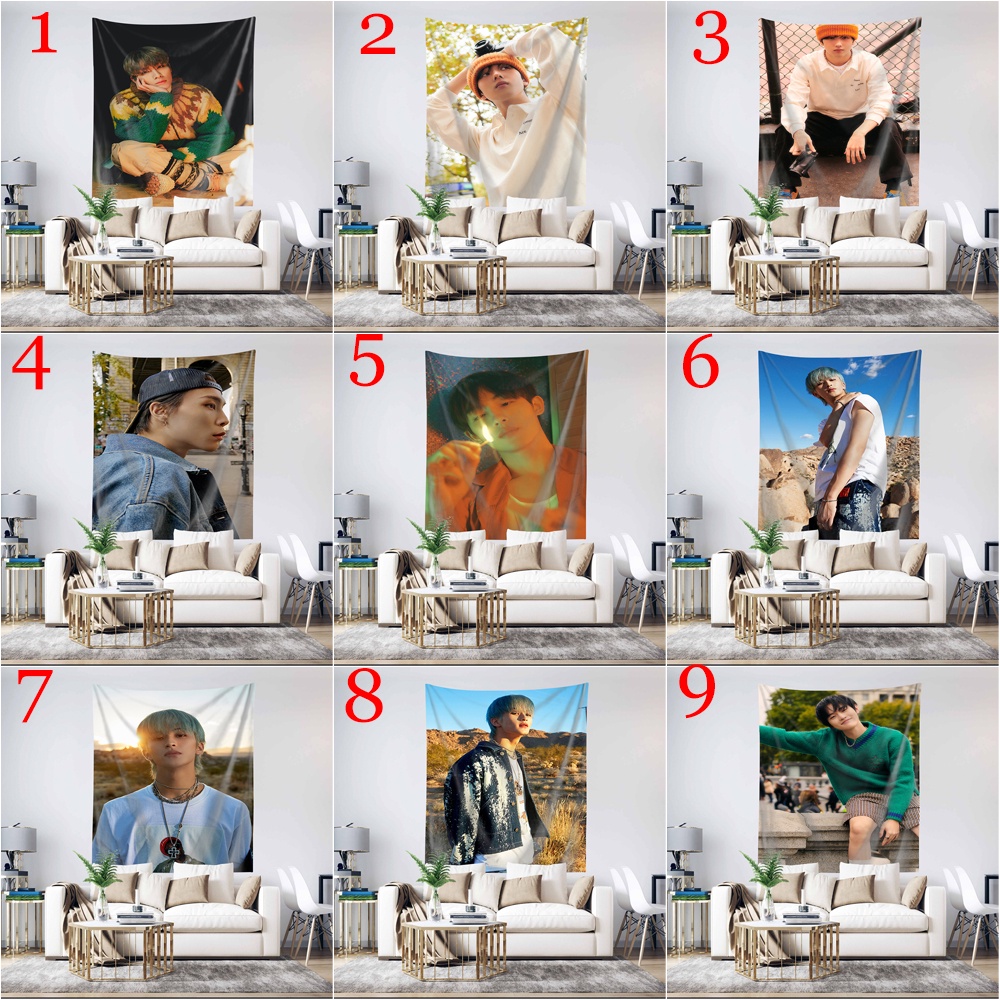 Nct Thảm Treo Tường Trang Trí Có Kẹp Bằng polyester Họa Tiết chenle, Jiasung, jaemin, johnny, mark, chenle ,doyoung, haechan Và jaemin