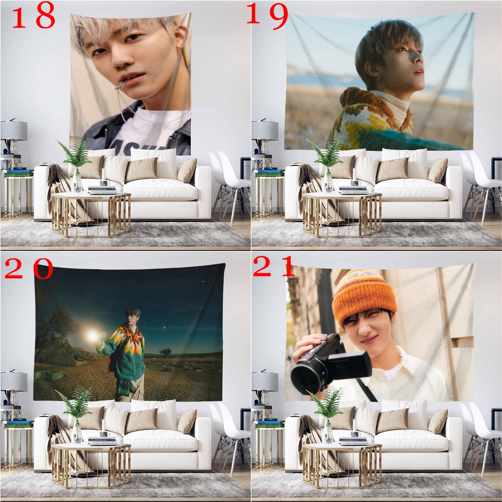 Nct Thảm Treo Tường Trang Trí Có Kẹp Bằng polyester Họa Tiết chenle, Jiasung, jaemin, johnny, mark, chenle ,doyoung, haechan Và jaemin