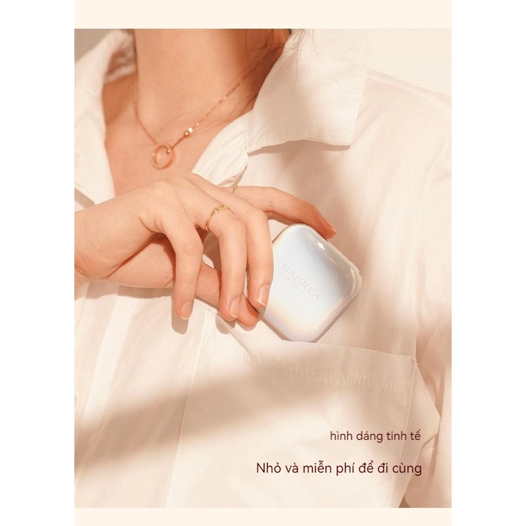 BABREA Trang điểm lâu dài che không thấm nước mồ hôi mật ong bột trang điểm lại bánh